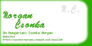 morgan csonka business card